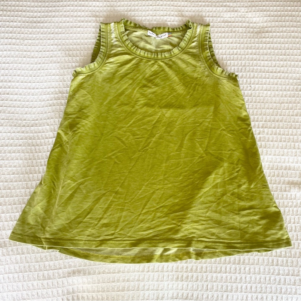 Jane + Delancey chartreuse green sleeveless top size small